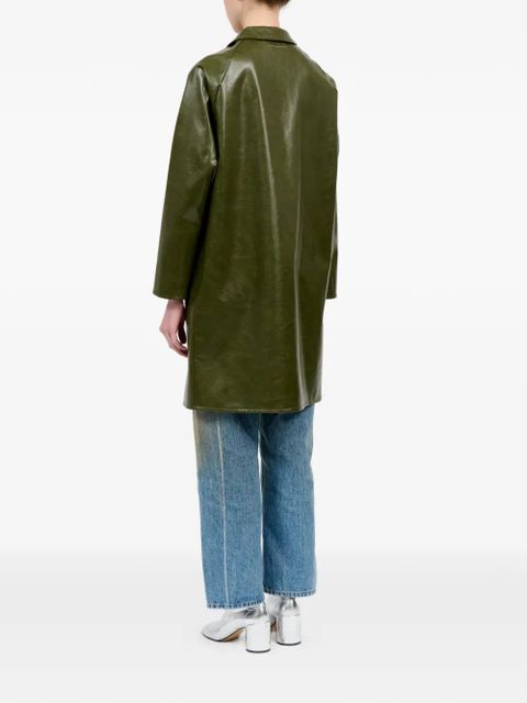 MM6 Maison Margiela buttoned single-breasted coat - Green
