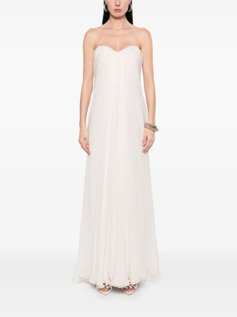 Alexander McQueen draped maxi dress - Pink