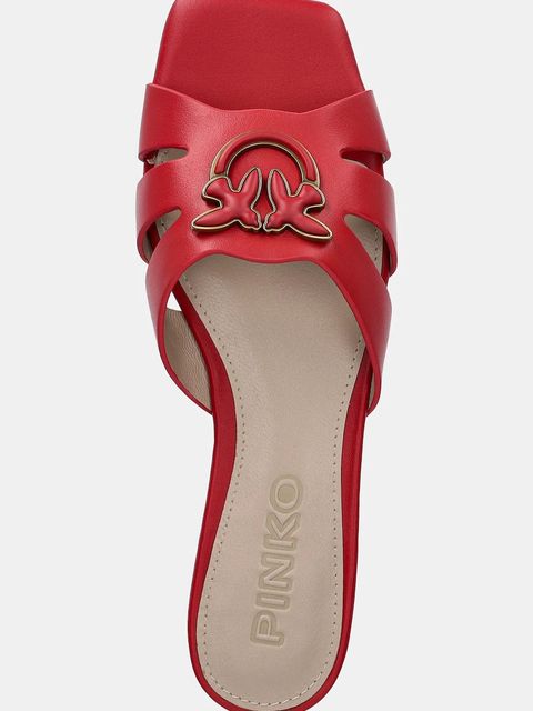 Pinko klapki skórzane Marli