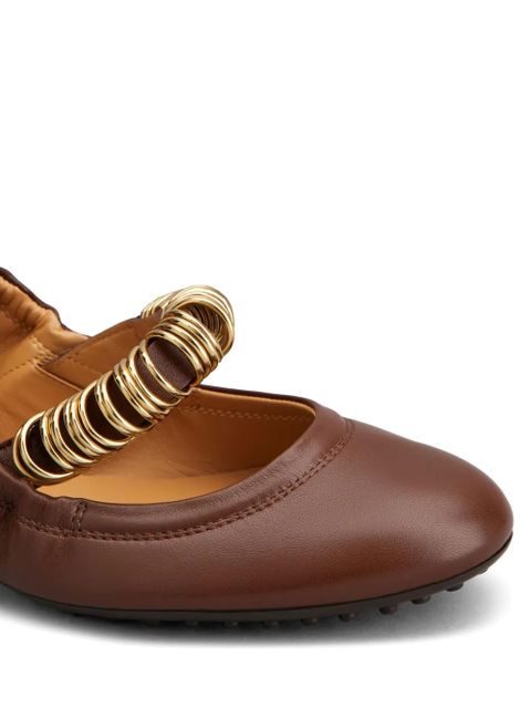 Tod's Dee ballerina shoes - Brown