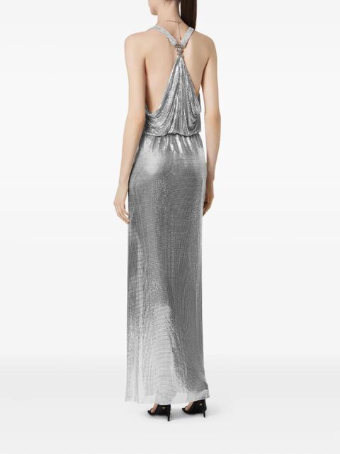 Versace Medusa '95 chainmail maxi dress - Silver
