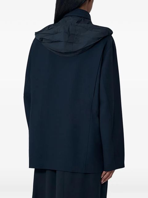 The Row Tanera high-collar coat - Blue - zdjęcie produktu nr 2