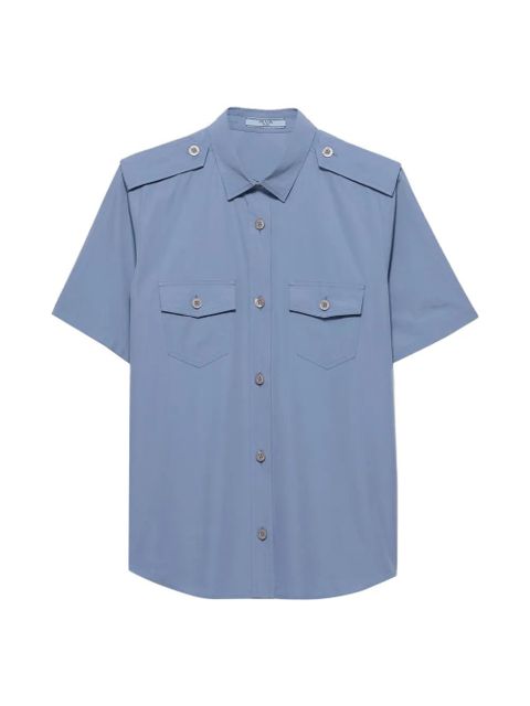 Prada cotton poplin shirt - Blue - zdjęcie produktu nr 1