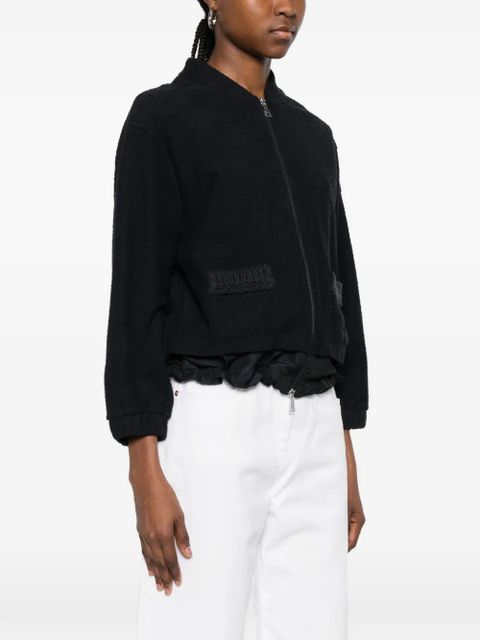 Moncler zip pocket sweater - Black
