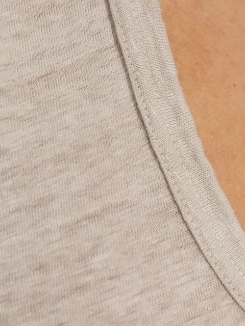 MARANT ÉTOILE V-neck short-sleeve linen T-shirt - Neutrals