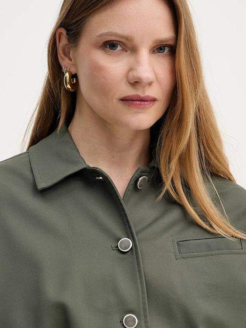 Guess kurtka RIAN kolor zielony przejściowa oversize W5GL27 WH872