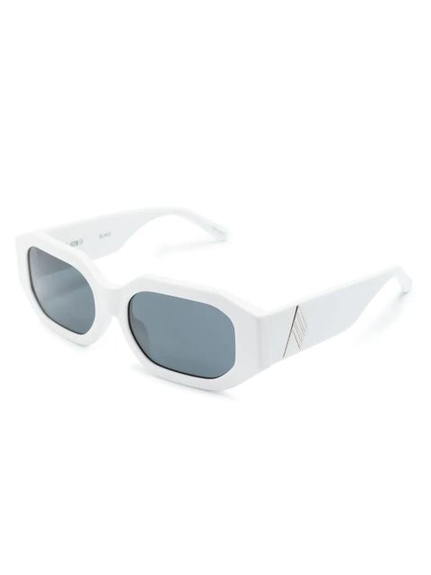 The Attico Blake rectangle-frame sunglasses - White - zdjęcie produktu nr 2