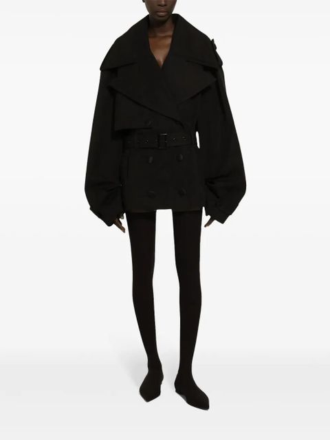 Dolce & Gabbana belted double-breasted jacket - Black