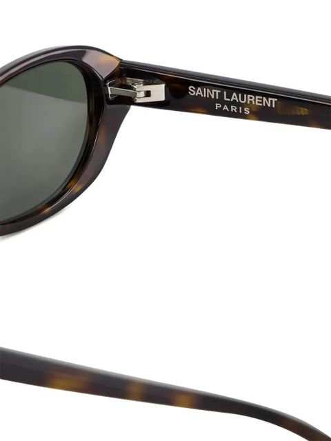 Saint Laurent oval-frame sunglasses - Brown