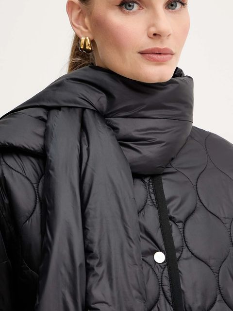 Liu Jo kurtka kolor czarny przejściowa MF5016 T091A