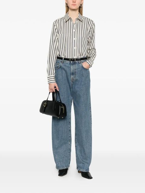 ANINE BING striped pocket shirt - Neutrals