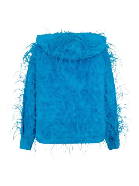 Valentino Garavani feathered hoodie - Blue - zdjęcie produktu nr 2