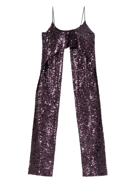 Rabanne sequinned sleeveless top - Purple - zdjęcie produktu nr 1