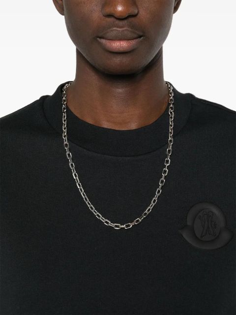 Moncler rubberised-logo panelled sweatshirt - Blue