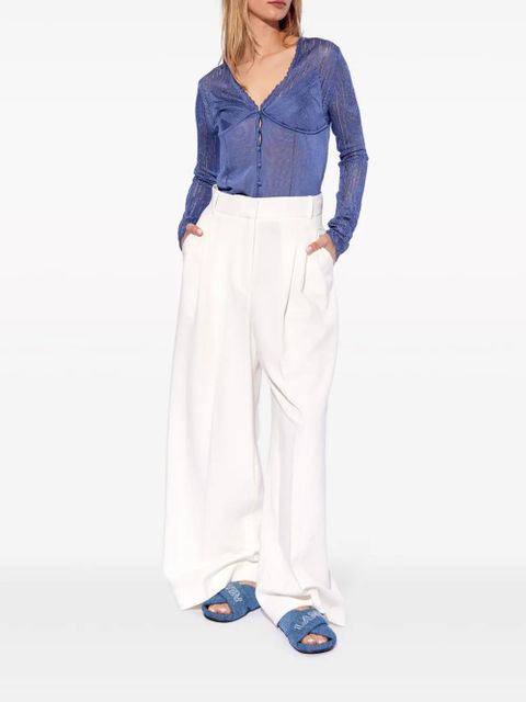 Lanvin corset-style lace top - Blue - zdjęcie produktu nr 2