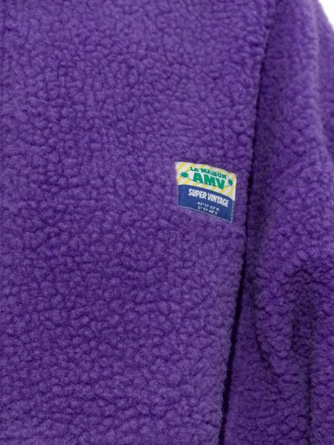 American Vintage Hoktown high-neck fleece jacket - Purple