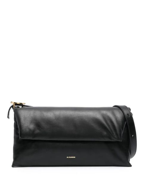 Jil Sander padded leather shoulder bag - Black - zdjęcie produktu nr 1
