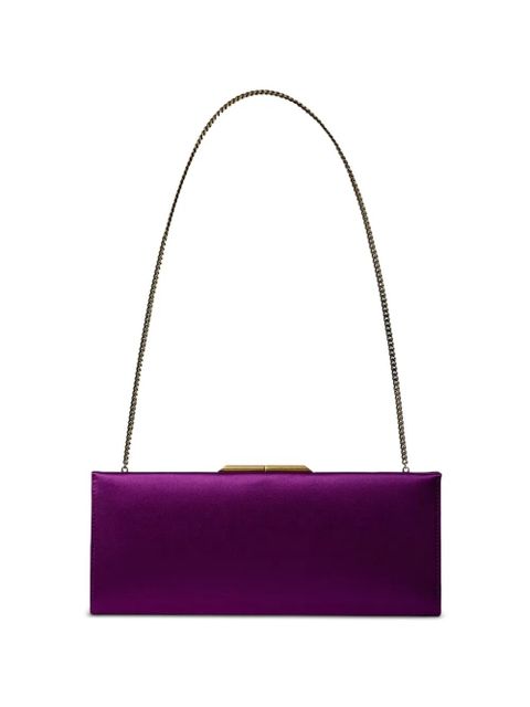 Saint Laurent leather clutch bag - Purple - zdjęcie produktu nr 2
