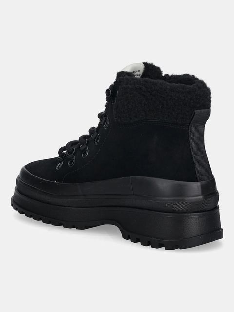 Gant workery zamszowe Wintly damskie kolor czarny na platformie ocieplone 31543083