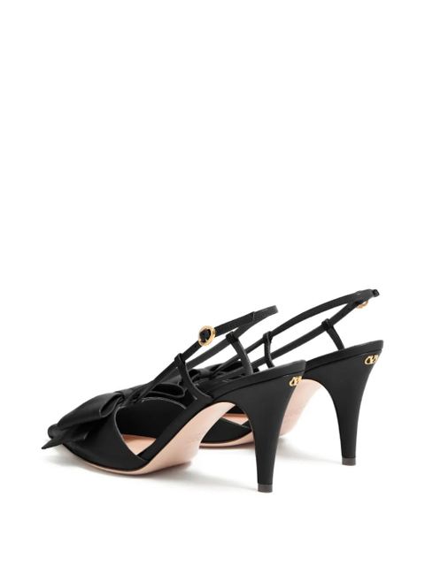 Valentino Garavani Bowow slingback pumps in kidskin 85mm - Black