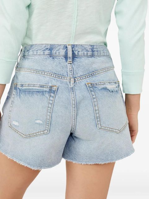 Free People distressed frayed denim shorts - Blue - zdjęcie produktu nr 2