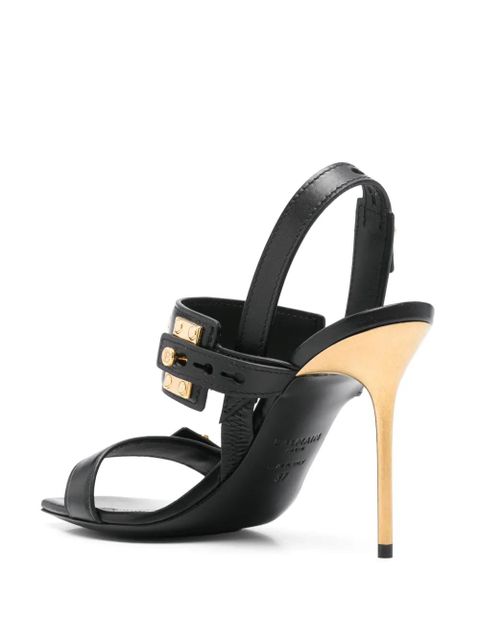 Balmain 100mm B-logo sandals - Black