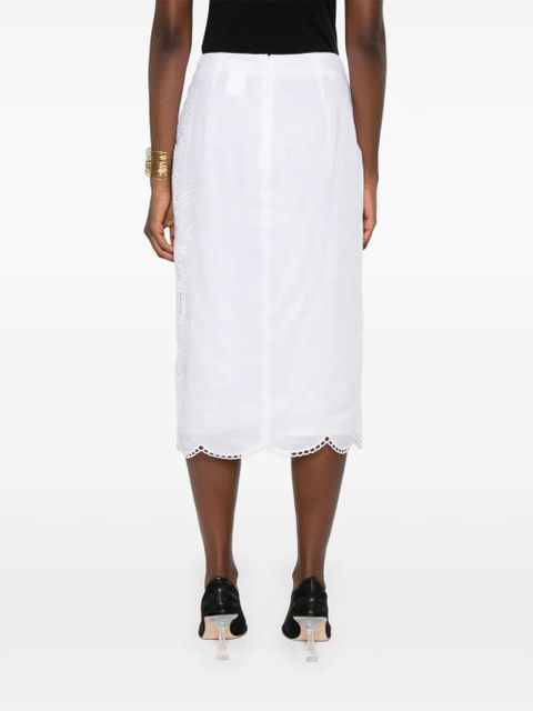 Max Mara Fify midi skirt - White
