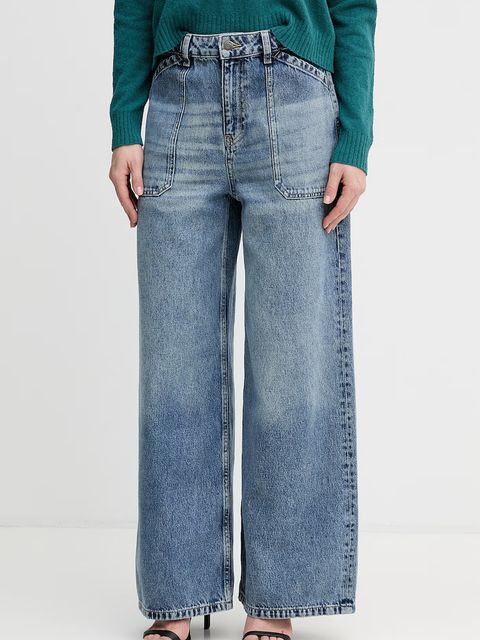 Sisley jeansy wide leg damskie - zdjęcie produktu nr 2