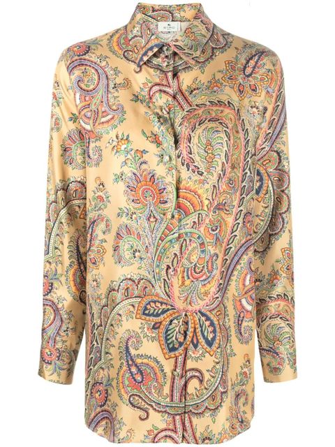 ETRO paisley-print silk shirt - Neutrals - zdjęcie produktu nr 1