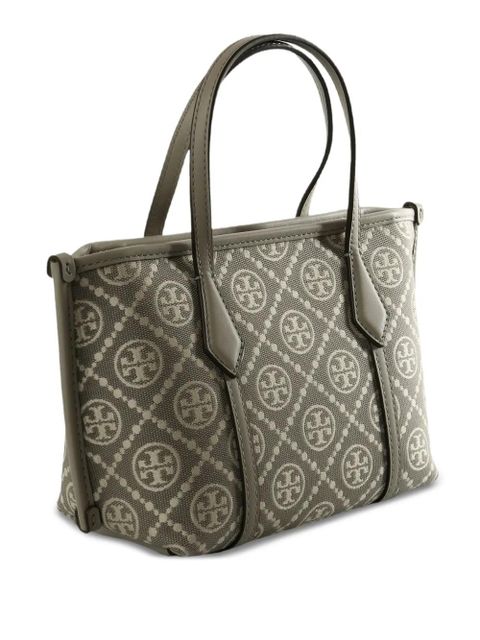 Tory Burch patterned handle tote bag - Grey - zdjęcie produktu nr 1