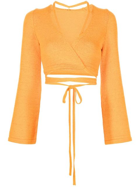 Cult Gaia Heather crop top - Gold - zdjęcie produktu nr 1