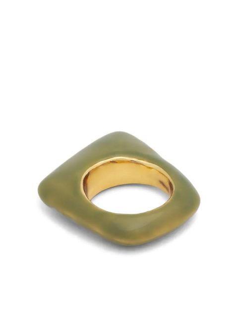 Marni trapeze enamel ring - Green - zdjęcie produktu nr 2