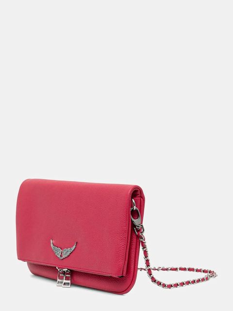 ZADIG&VOLTAIRE torebka skórzana kolor różowy LWBA00001 - zdjęcie produktu nr 2