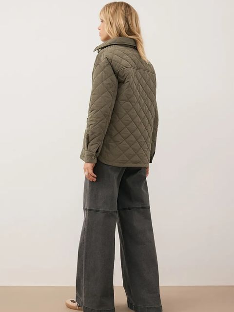 Bizuu kurtka MARIN kolor zielony przejściowa MARIN KHAKI