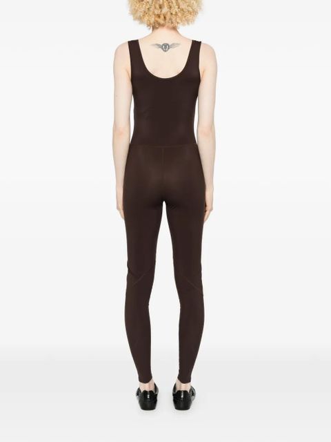 Jil Sander scoop-neck jumpsuit - Brown