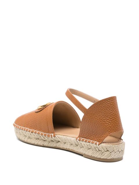 Valentino Garavani logo-plaque espadrilles - Neutrals