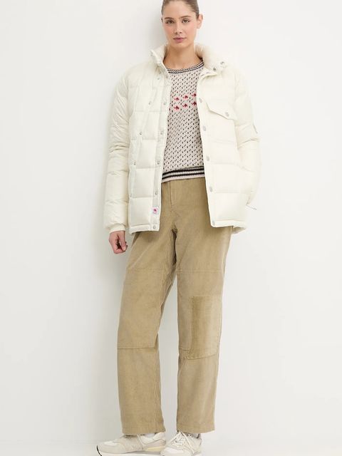 Mammut kurtka puchowa Mammut x Cabourn Direttissima kolor beżowy zimowa 1013.04250