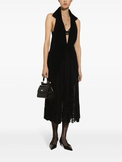 Dolce & Gabbana fisherman's rib-knit wool vest - Black - zdjęcie produktu nr 2