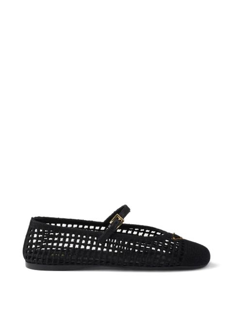 Prada crochet ballet flats - Black - zdjęcie produktu nr 1