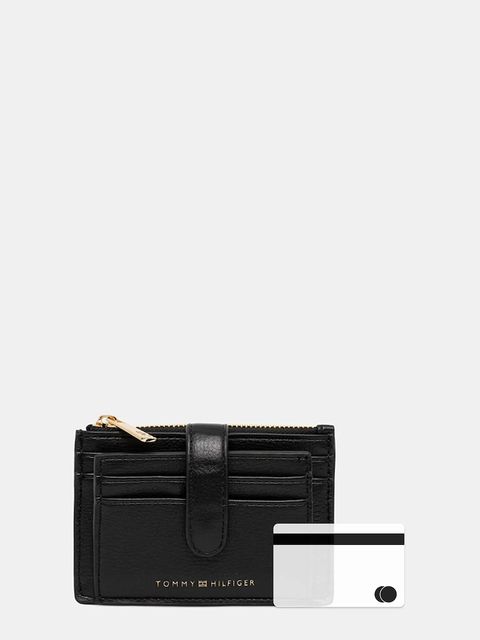 Tommy Hilfiger portfel damski kolor czarny AW0AW18027