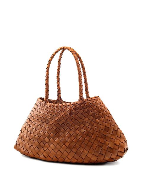 DRAGON DIFFUSION big Santa Croce woven tote bag - Brown - zdjęcie produktu nr 2