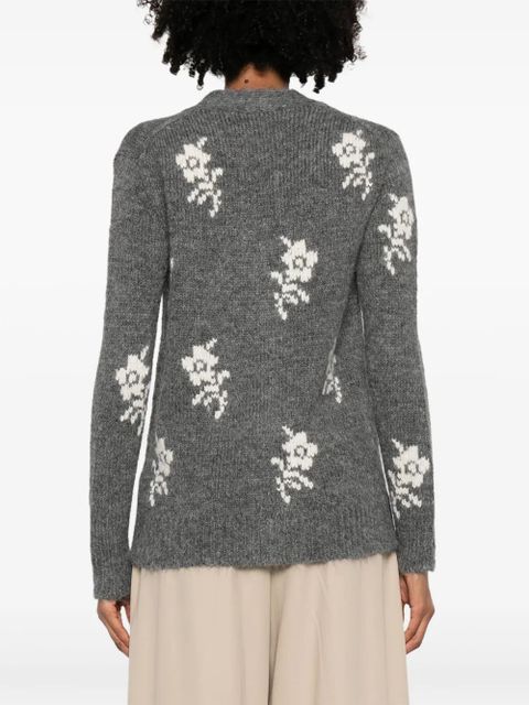 Jil Sander intarsia-knit cardigan - Grey