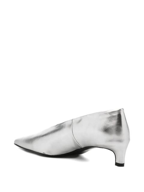Jil Sander 40mm leather pumps - Grey - zdjęcie produktu nr 2
