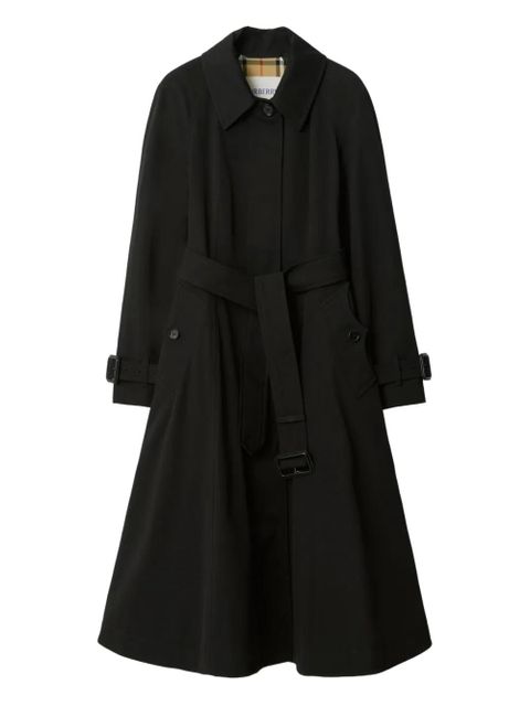 Burberry Ellingham gabardine belted coat - Black - zdjęcie produktu nr 1