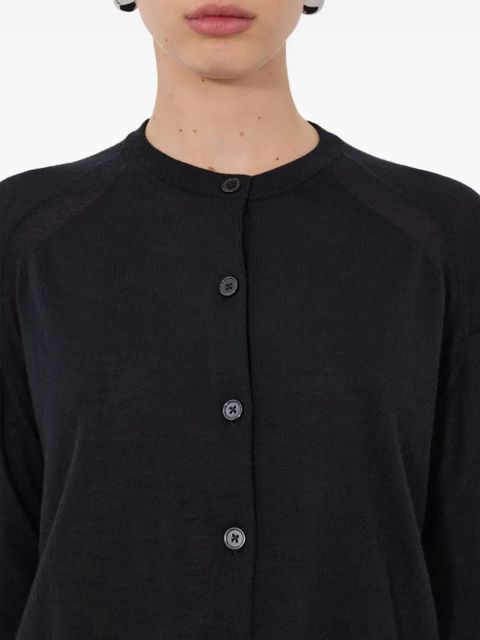 LouLou de Saison KITA buttoned drop-shoulder cardigan - Black