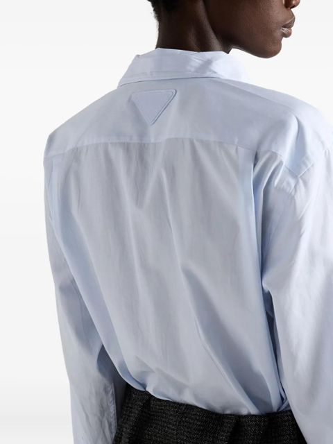 Prada lace-up shirt - Blue