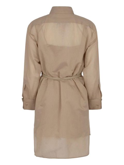 Max Mara striped belted shirt dress - Neutrals - zdjęcie produktu nr 2