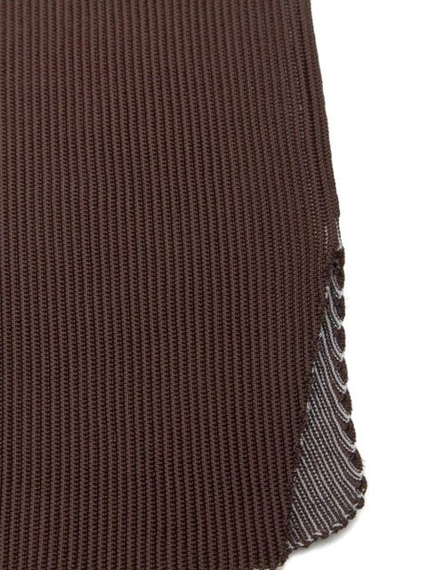 Isa Boulder ribbed midi skirt - Brown