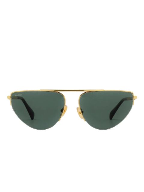Max Mara Eyewear geometric-frame sunglasses - Gold - zdjęcie produktu nr 1