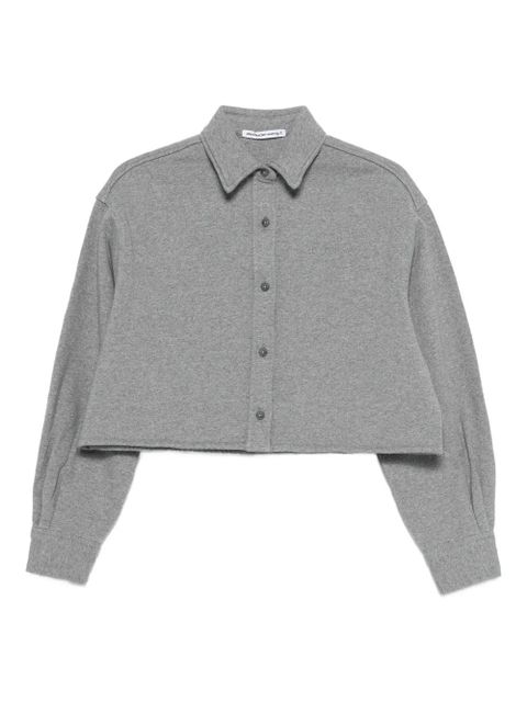 Alexander Wang buttoned cropped top - Grey - zdjęcie produktu nr 1
